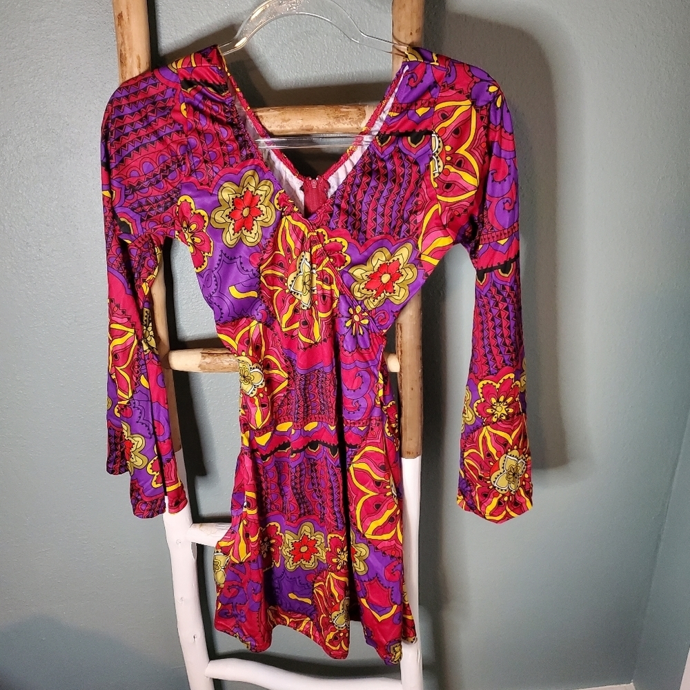 60s Mod Mini Dress Small